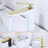 Brushed Gold Bathroom Faucet Antique Basin Faucet Water Basin Mixer Tap Hot & Cold Brass Lavotory Faucet Sink Water Crane Mixer