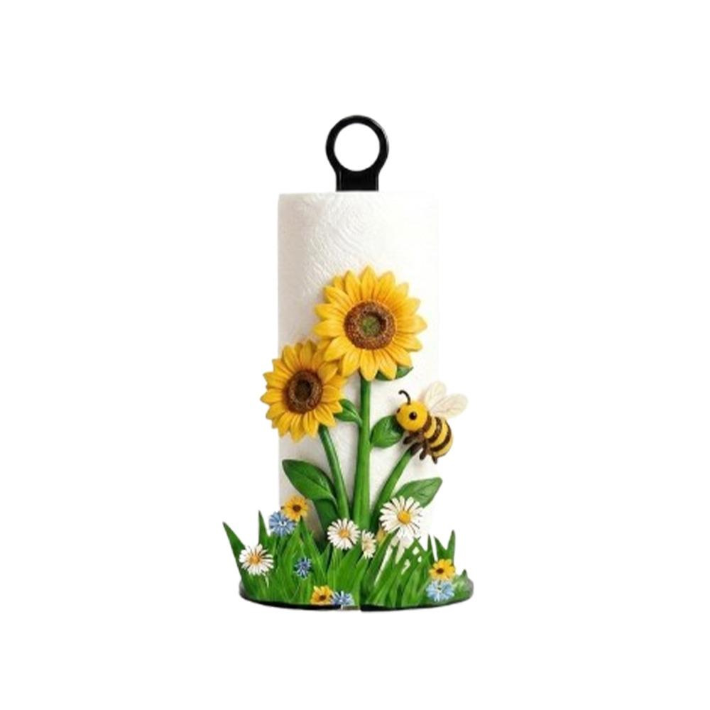 Animal Flower Pattern Floral Paper Towel Holder Cook Character Kitchen Napkin Stand Living Room