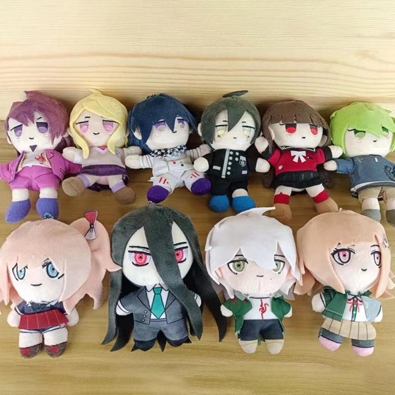 Anime Danganronpa Plush Toys Pendant V3 Dangan Ronpa Komaeda Nagito Hinata Hajime Enoshima Junko Plushie Doll Key Chains Gifts