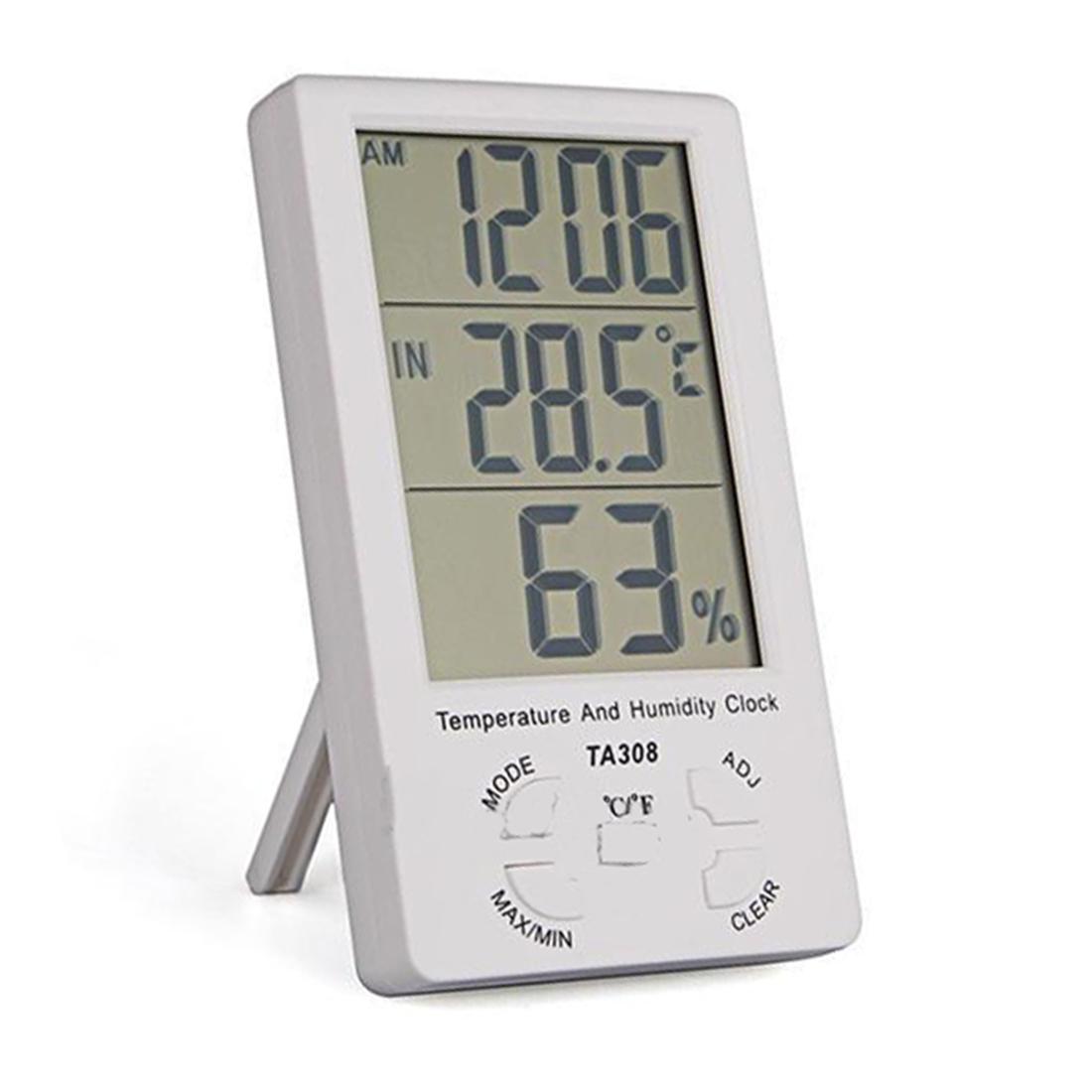 Termometro Higrometro Uhr + Lcd Digital Hygrometer Luftfeuchte