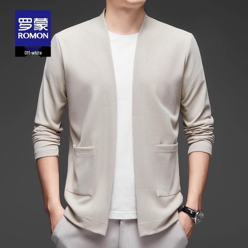 

Romon Men s Business Casual Knitted Cardigan Jacket L