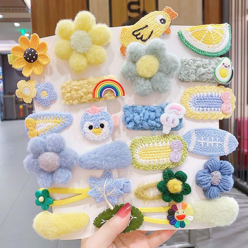 Autumn/Winter 2025 Lambswool Plush Hair Clip: Cute BB Clip Headwear for Women & Children