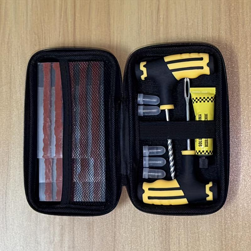 

Emergency High-Strength Glue Vacuum Tire Repair Kit - Rubber Strips for Car/Moto/Truck/SUV, On-the-Go Portable Puncture Fix
