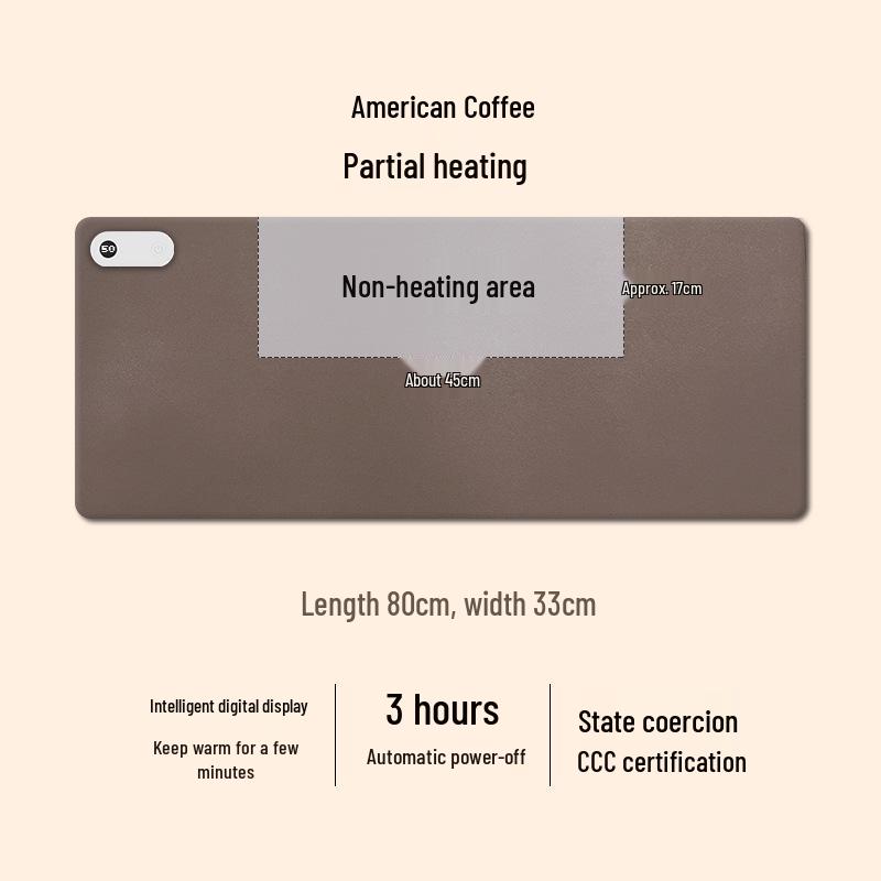 Hotson Electric Heated Desk Pad - Desktop Heater & Writing Mat with Warmth Function
