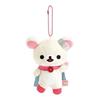 San-X Rilakkuma "Gaming Rilakkuma" Hanging Stuffed Toy Strawberry Hero MV20101 H140 X W110 X D60mm