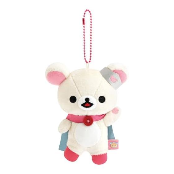 San-X Rilakkuma Gaming Rilakkuma Hanging Stuffed Toy Strawberry Hero MV20101 H140 x W110 x D60mm