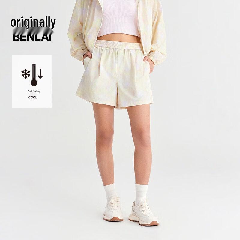 Benlai Women s Cooling Feel Printed Casual Shorts XL