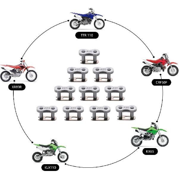 KAMIER 420 Chain Master Connect Link Breaker For Coleman CT200U BT200X Baja 196 212Cc Mini Bike Go Kart TaoTao Coolster Ice Bear Suzuki SSR TTR CRF