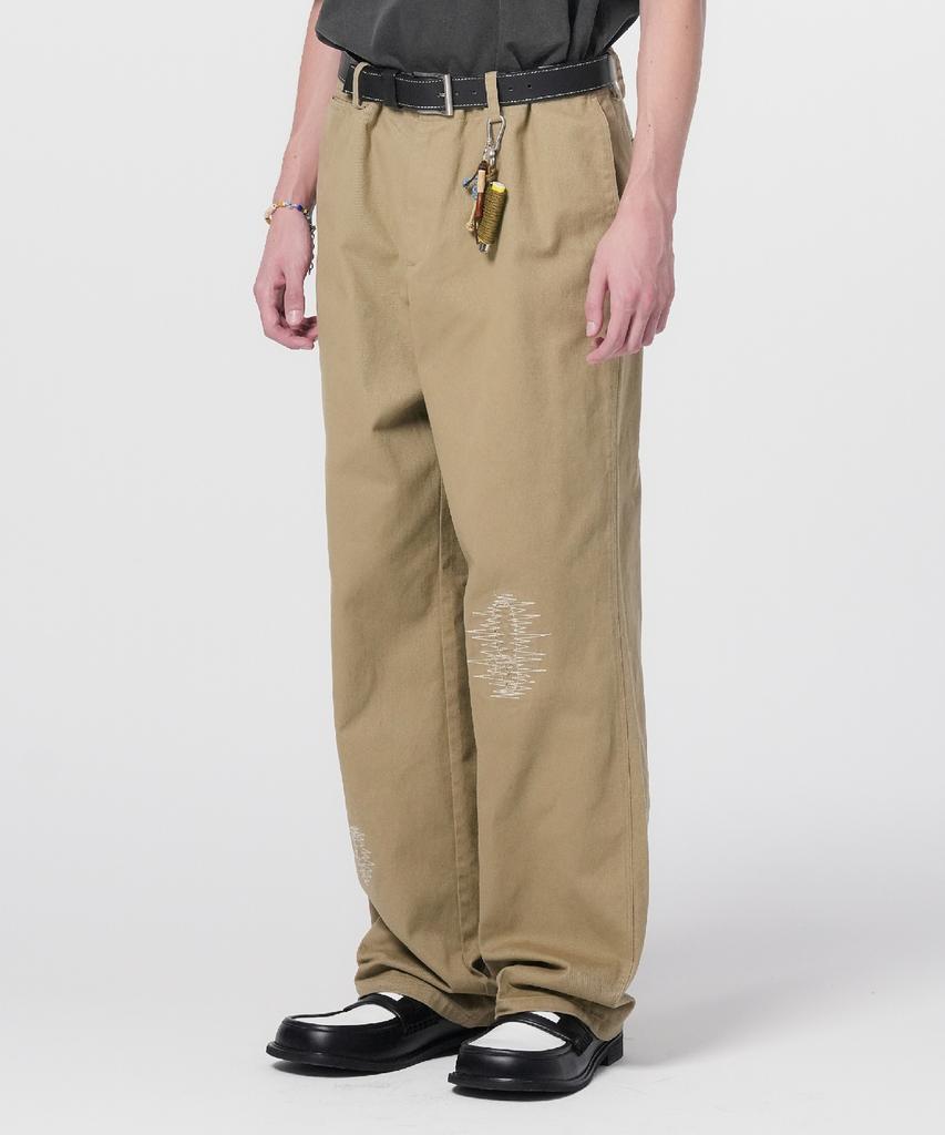 Honguseong Workwear Repair Chino Pants_Beige