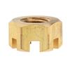 Durable Metal Outboard Nut Castle High Performance Engine Accessory Shaft Nut Gold for Yamaha 6 To 15HP