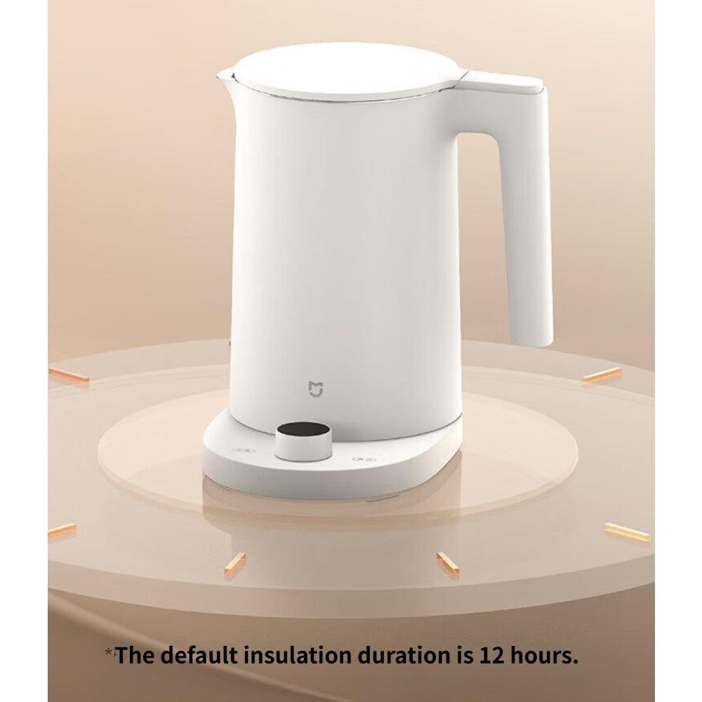 Xiaomi Mijia Thermostatic Electric Kettle 2 Pro 1.7L Quiet Boiling 0-100°C Stepless Temperature Adjustment Smart LED Display