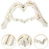 Artibetter Heart Hands Sculpture Gesture Heart Decoration Love Ornament Skeleton Hearts Sculpture Skull Couple Statue Heart Shape Figurine for for