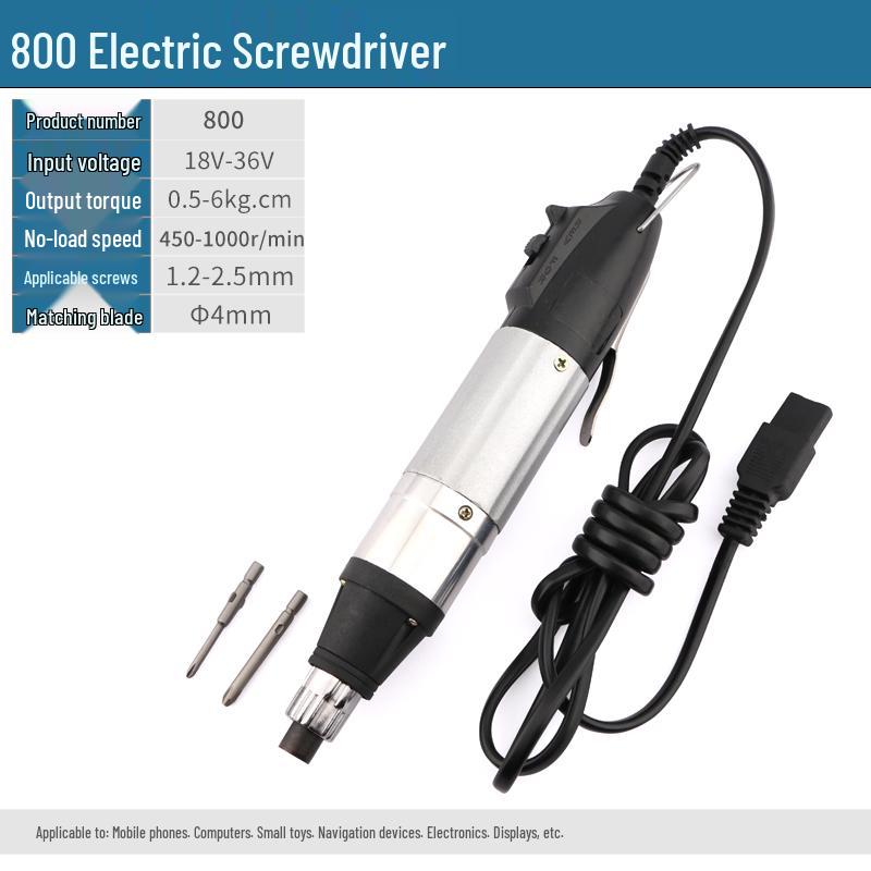Electric Screwdriver Set 220V: Models 800, 801, 802 with Adjustable Speed and Torque