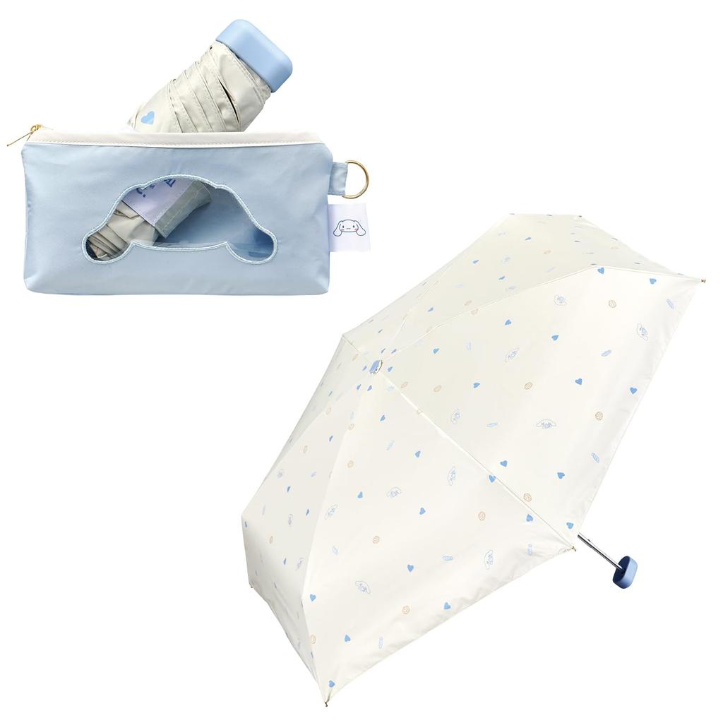 Parasol Sanrio Characters Sunshade Character Friends Folding Umbrella Saxophone Wpc. × Wpc. 801-SA030-102 (Cinnamoroll)