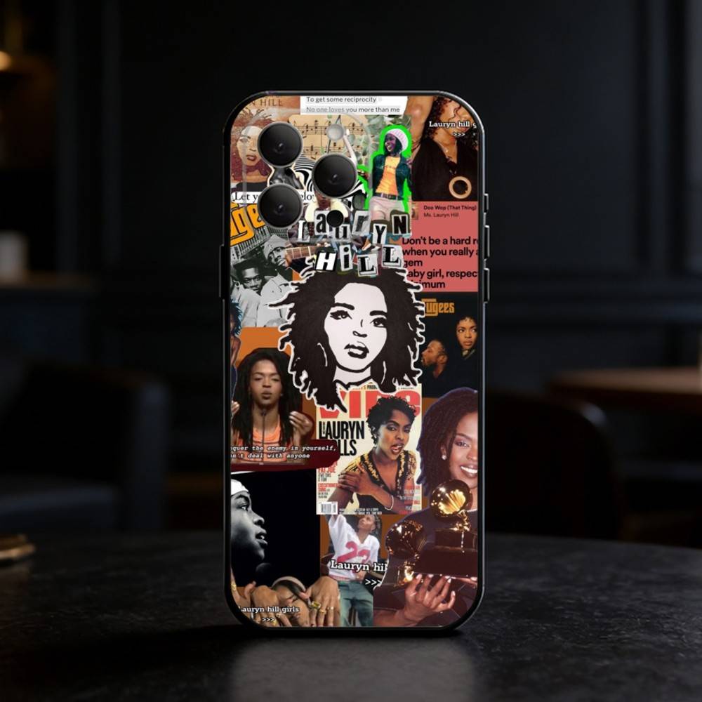 Sängerin L-Lauryn Hill Handyhülle Für iPhone 17,16,15,14,13,12,11 Plus,Pro,Max,Mini Silikon schwarz Weiche Hülle
