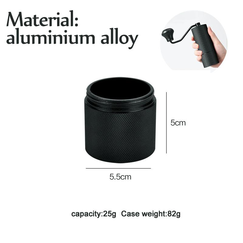 Powder case for Manual Coffee Grinder,aluminium alloy,Upgraded CNC Grinding Core Bearing Coffee Bean Grinding case,Powder case