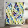 Modern Bathroom Decor: Vibrant Abstract Shower Curtain Set with Metal Hook for Bathtub Decoration Multiple Sizes Available