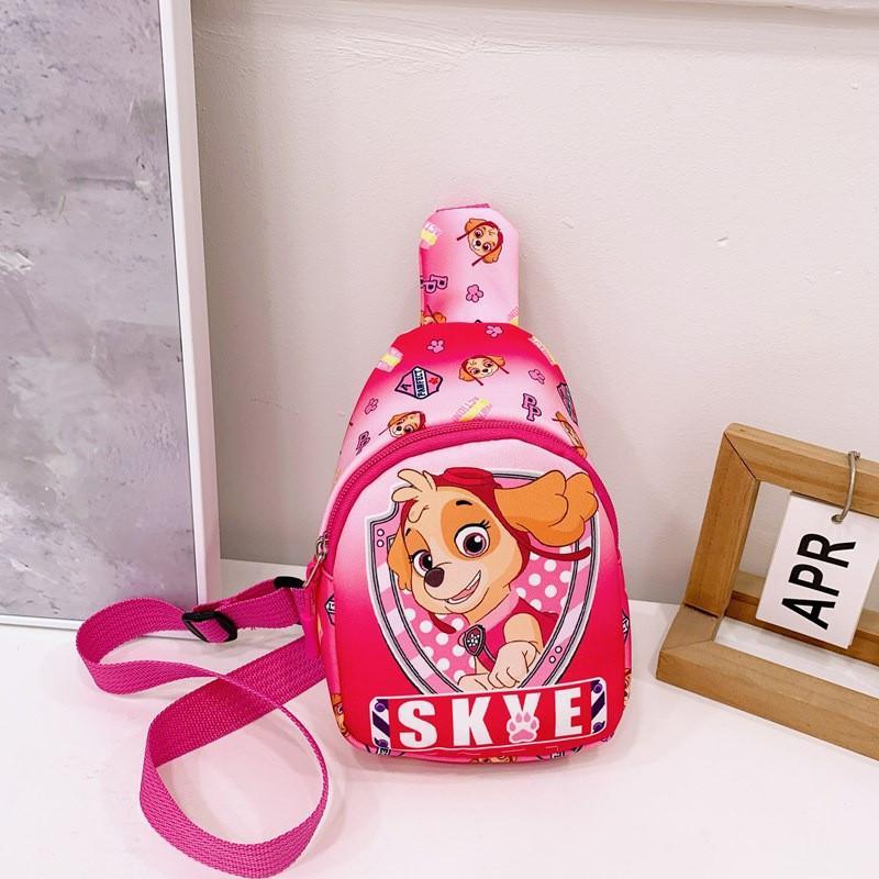 

Patrol Role Paw Printed Crossbody Bag Children Cartoon Leisure Bag Shoulder