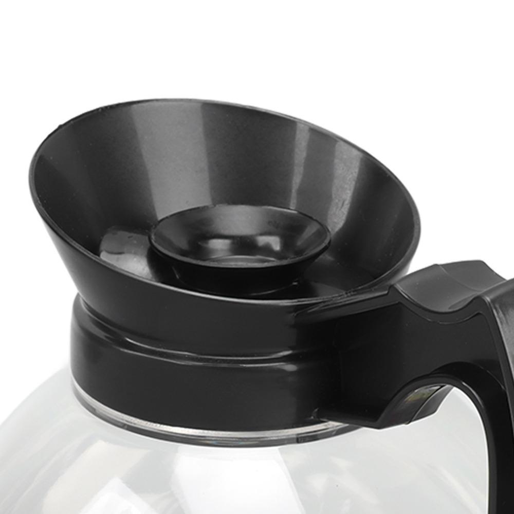 Heat Resistance Tea Pot Black Handle Tea Kettle Reusable Stainless Steel Coffee Pot  Coffee Making
