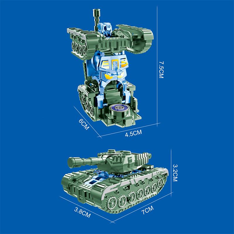 Creative Mech Fidget Spinner Simulated Tank Deformation Robot Adult Fidget Toys Plastic Hand Spinner Stress Relief Toy