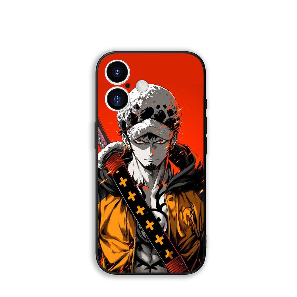 Phone Cover Trafalgar D Water Law Luffy One Piece for Apple iPhone 16 15 14 Plus 13 12 Mini 17 Pro Max + ProMax 16E Air 15+ Case