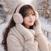 Windproof Foldable Ear Cover Plush Winter Thicken Earflap Winter Warm Earmuffs  Cold Weather