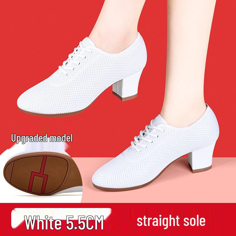 Women's Latin & Ballroom Dance Shoes - Soft Sole, Breathable, Lightweight, Ideal for Teachers, Training & Square Dance.