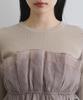 Knit Pullover Light Knit Bustier Docking Pullover for Black Maine [BIS] [Washable] Women, (01)