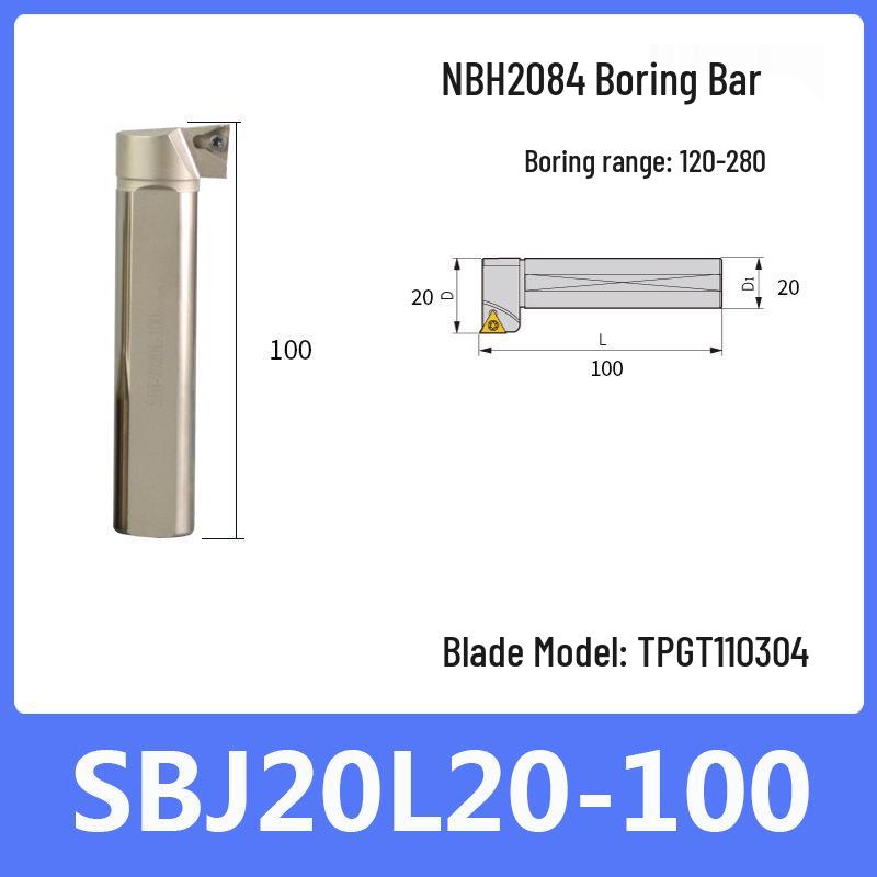 NBH2084 Fine Adjustment Boring Head Set with NBJ16 Offset and Fine Boring Bar