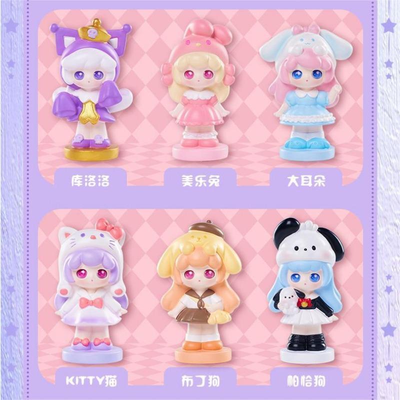 Creative New Girl Cartoon Trendy Toys Blind Box Doll Punk Girl Heart Small Ornaments Birthday Gift Desktop Handmade