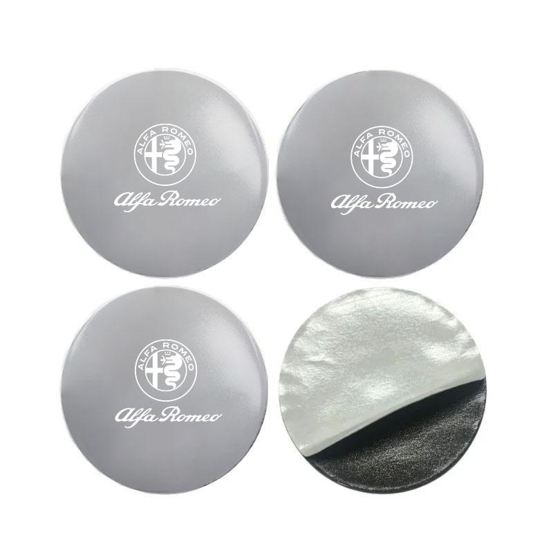 Scratch-proof car hub cover sticker car badge logo sticker For Alfa Romeo giulia stelvio giulietta 159 156 147 car Accessories