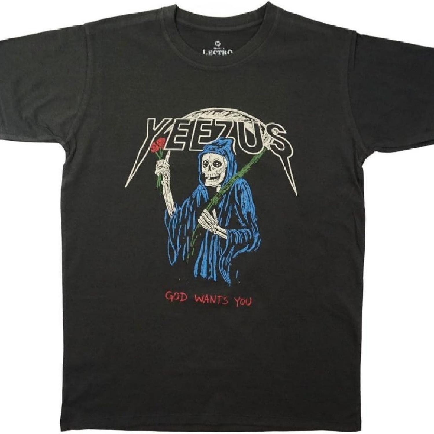 Lectro Click2tshirt Мужская футболка Reaper Rose Tour Yeezus Хип-хоп Рэпер Ганг Футболка Click2tshirt S
