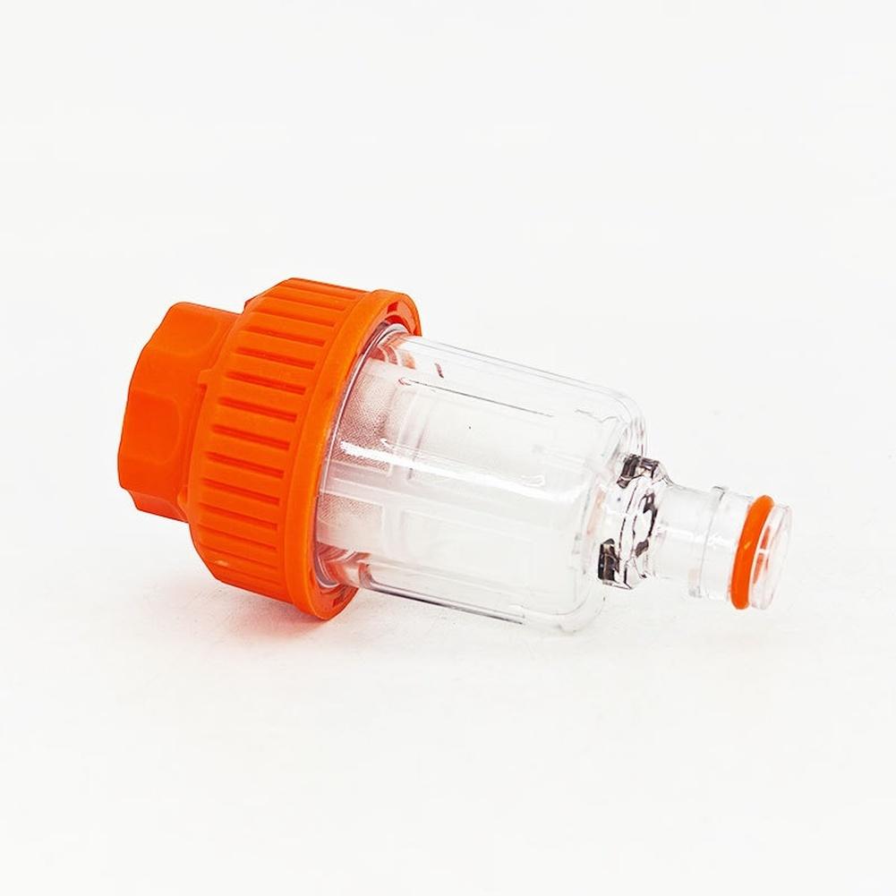 Water Filter with Plastic Nipple Connector G34 for Car Washing Machines Featuring 6 Point Fine Mesh and Secure Water Inlet Seal