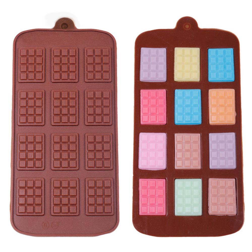 

12 непрерывных пластин, форма для шоколада, формы для выпечки тортов, кухонный инструмент, конфетница, сахарный блок, лоток для льда разноцветный