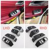 For MG HS 2018      ABS Carbon Fiber Door Window Lift Control Button Switch Panel Cover Trim Car Accessories