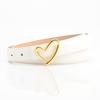 Heart-shaped Buckle Belt, Elegant and Fashionable Women's Jeans Dress, Pu Leather Decoration, Versatile Belt