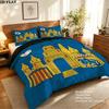 Kvc Westerlo Pattern Bedding uilt Set uilt Cover Pillowcase Home Decoration Birthday Gift (1 * duvet cover + 2 * pillowcase without core)
