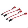 4x T-connector To JR Connection Adapter Male / Female Cable for RC Parts