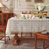 Retro Hand Crochet Hollowed Out Tablecloth High Sense Hollowed Out Non-Slip Literary Coffee Table Cover Rectangular Tablecloth