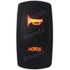 12V/24V Horn Momentary Rocker Switch Laser 5 Pin (On)-Off Siren Speaker Toggle Switch Replacement for Car Boat UTV Can Am Jeep