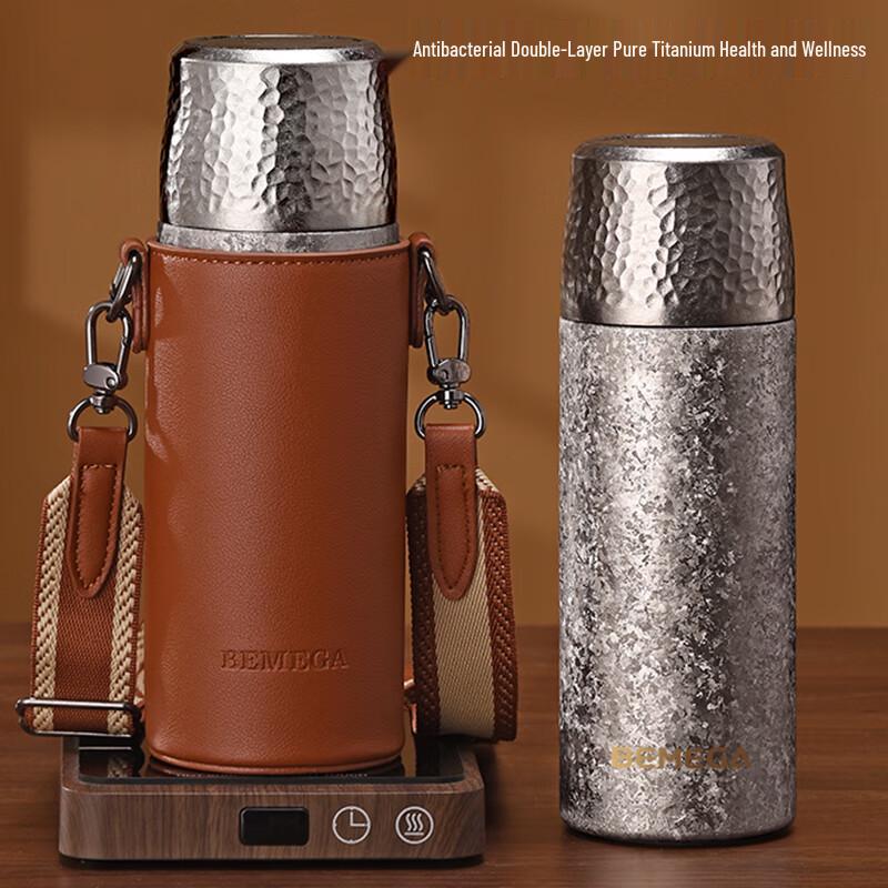 BEMEGA 2025 Pure Titanium Insulated Tea Bottle