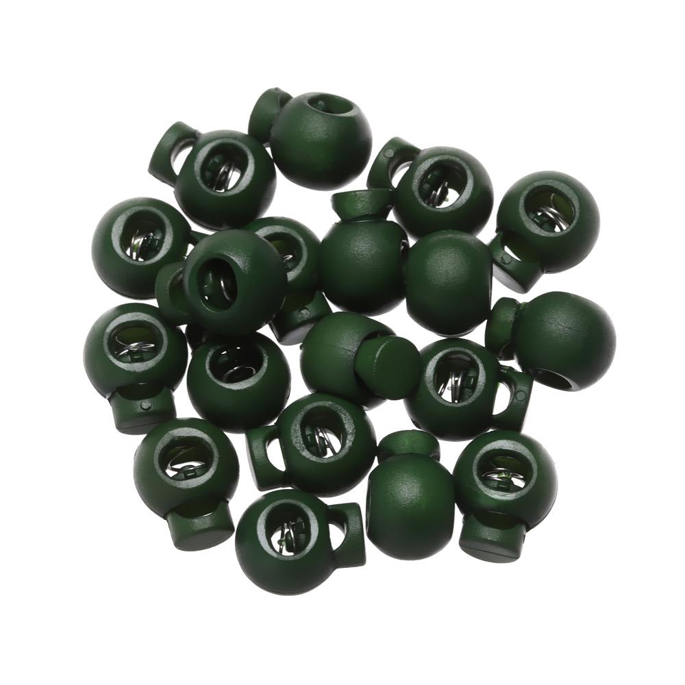 20pcs High Quality 6mm Hole Sportswear Accessories Cord Lock Bean Plastic Stopper Toggle Clip Apparel Shoelace
