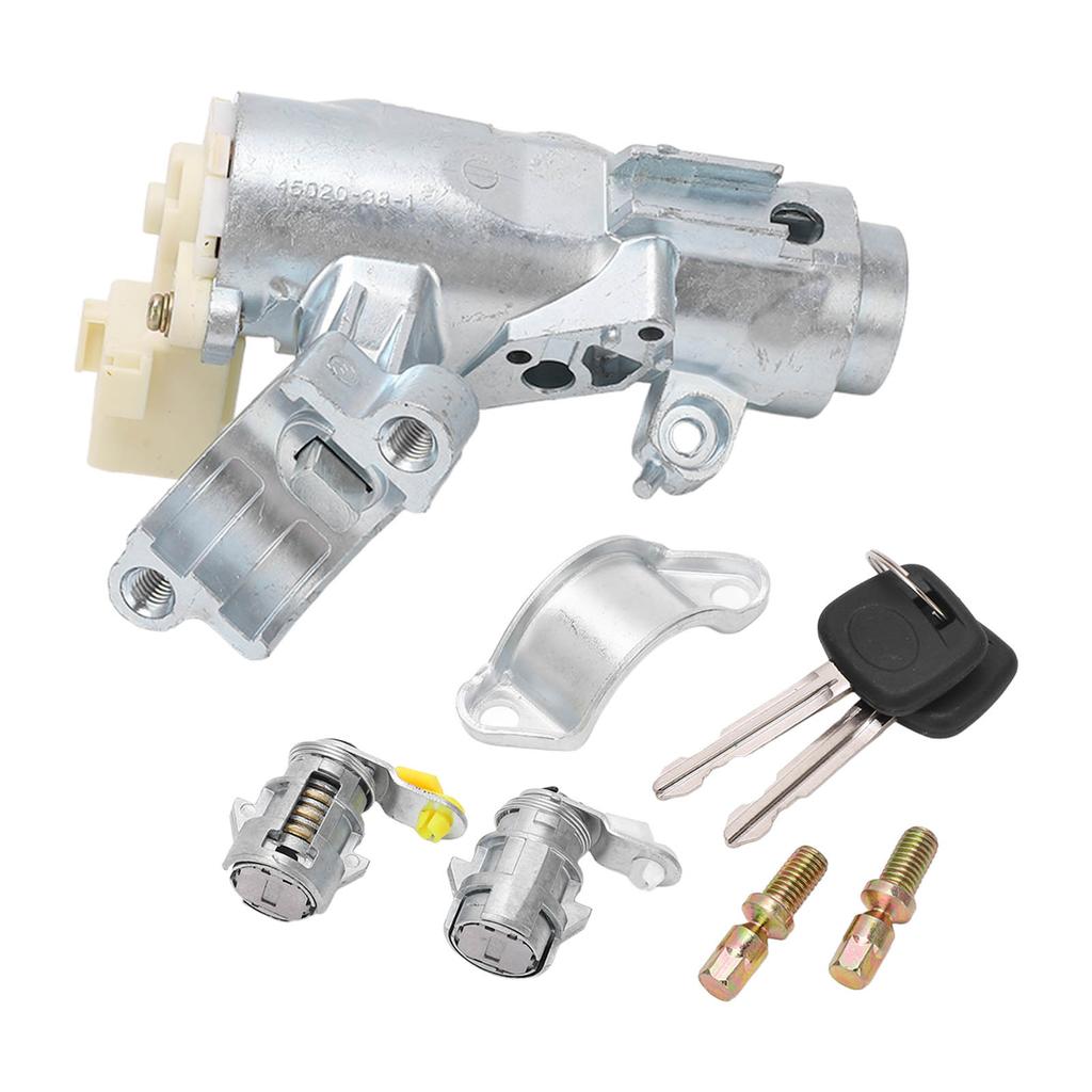 Car Start Switch Lock with Automatic Door Lock 2 Keys Aluminium Alloy Replacement for Hilux 2005+