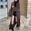 Premium Temperament Lazy Style Long Sweater Jacket Women's Clothing Autumn and Winter New Loose Knee Knitted Cardigan Coat