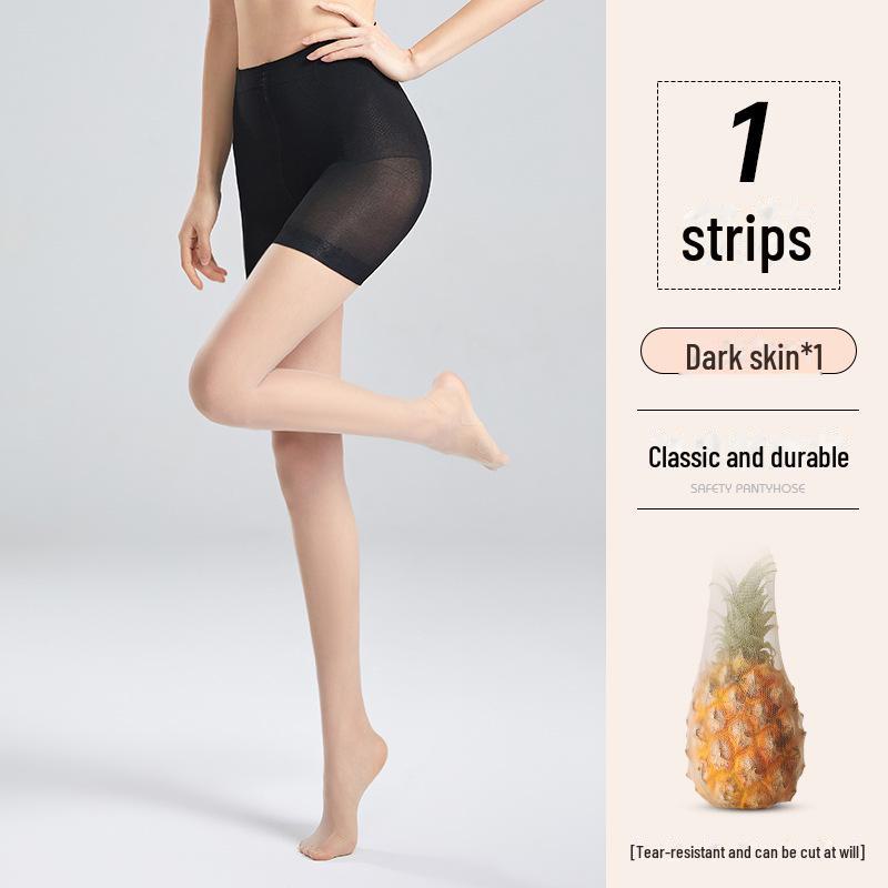 Women's Anti-Wolf 2-in-1 Summer Pantyhose: Thin, Durable, Anti-Snag, Anti-Exposure Stockings with Safety Pants (2 Pairs).