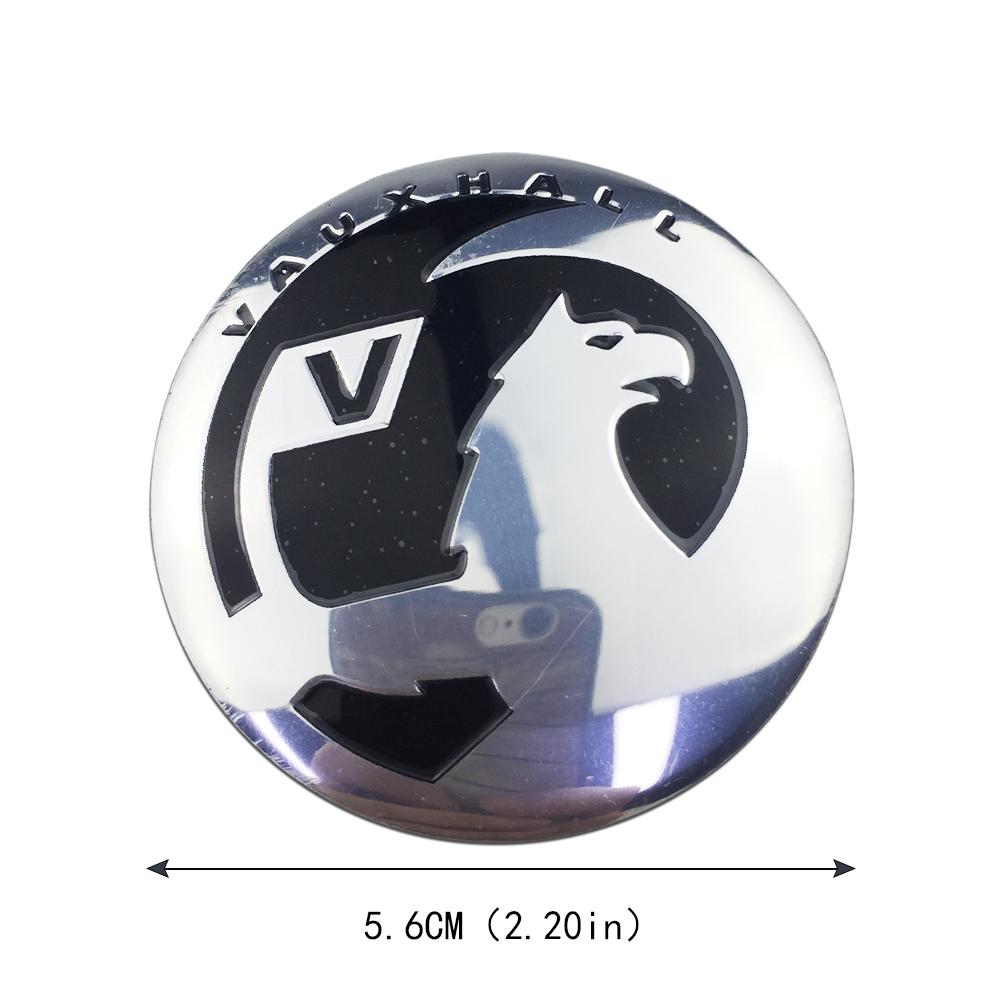 4 pezzi 56mm Tappi Centrali Ruota Auto Adesivi Emblema per Vauxhall Astra H J G VectraC Insignia Zafira Corsa Meriva