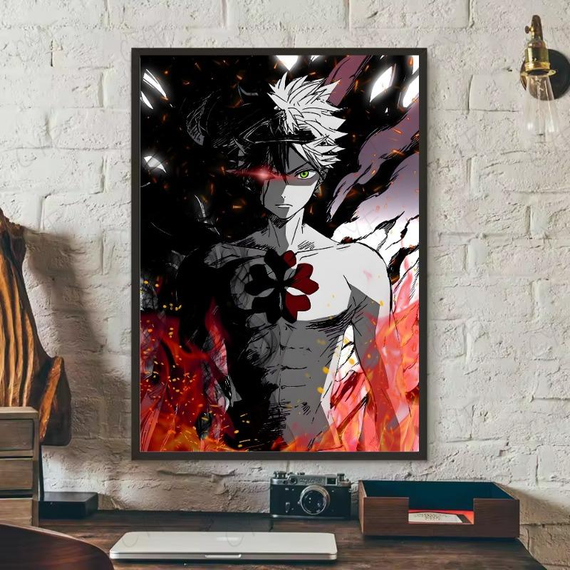 Anime Black Clover Poster HD art sticky wall waterproof home living room bedroom bar aesthetic decoration