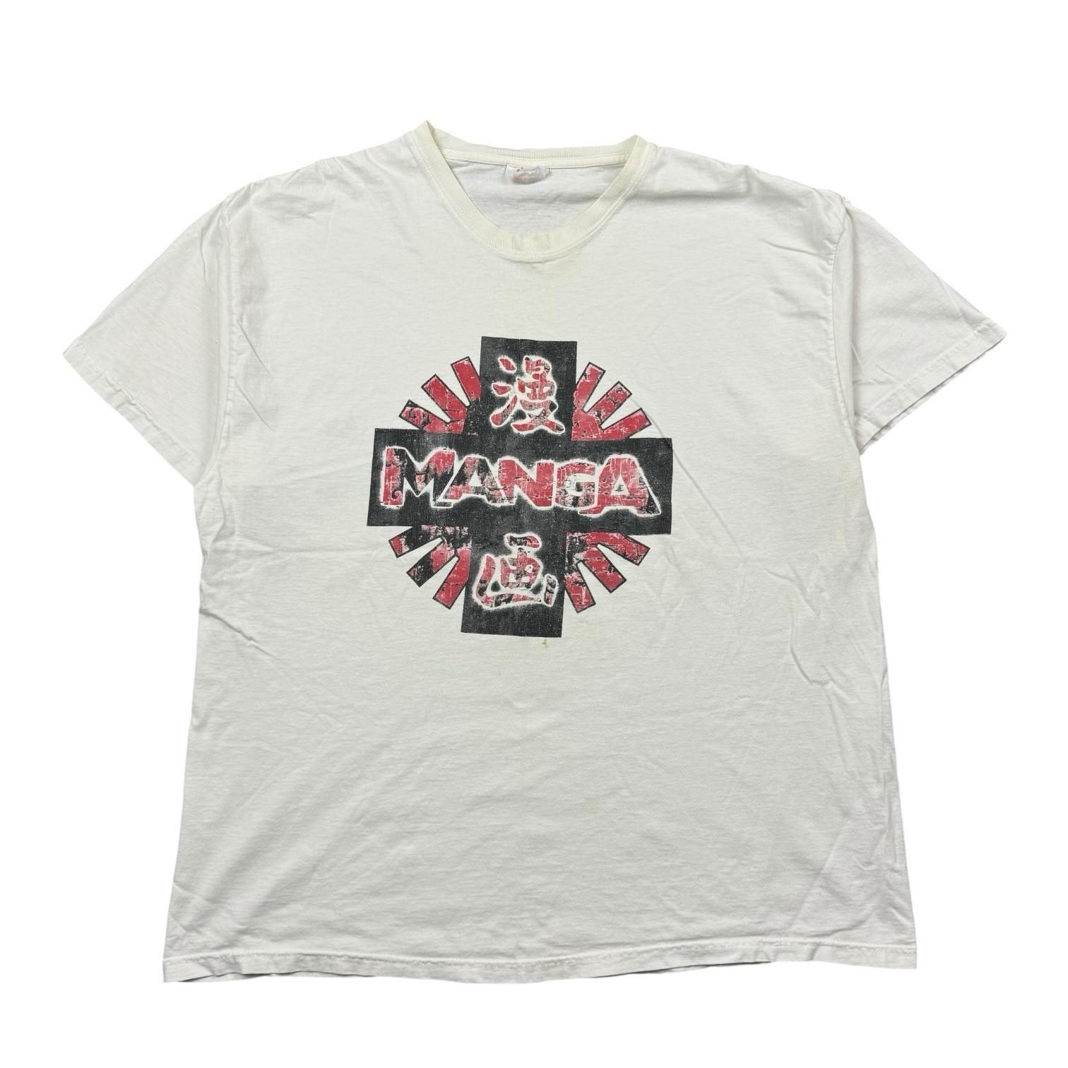 Vintage 90s Manga Anime Entertainment Company Promo T Shirt Men XL White Anime Unisex T-Shirt XXXL