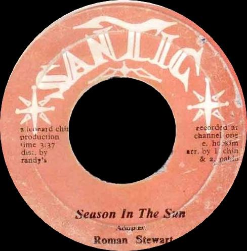 

7inch Record ROMAN STEWART Season In The Sun SAN008 Santic Jamaica Reggae Ska Dub Used