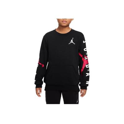 Jordan Felpa girocollo a maniche lunghe con stampa logo per bambini Nera DV0870-010